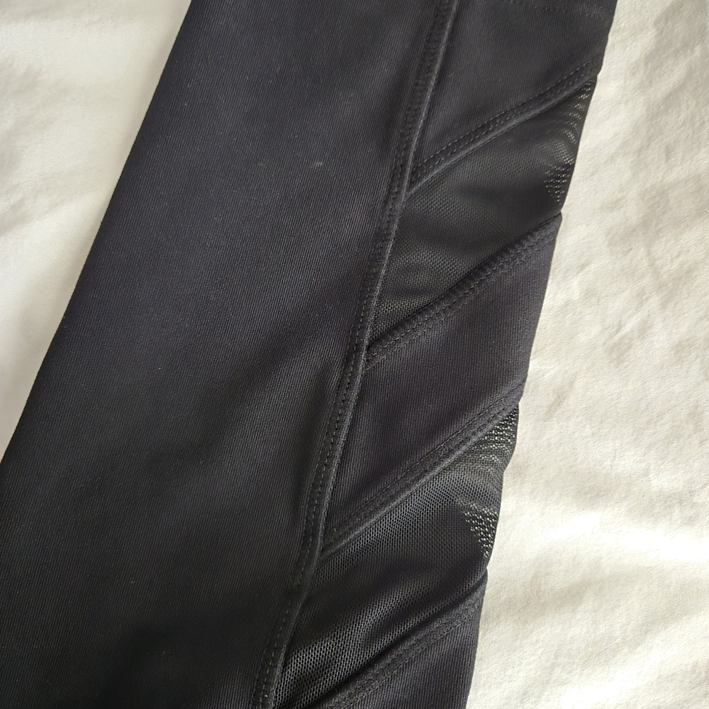 Mondetta Women's Active Legging Ankle Mesh Detail Black Size M - Picture 6 of 8